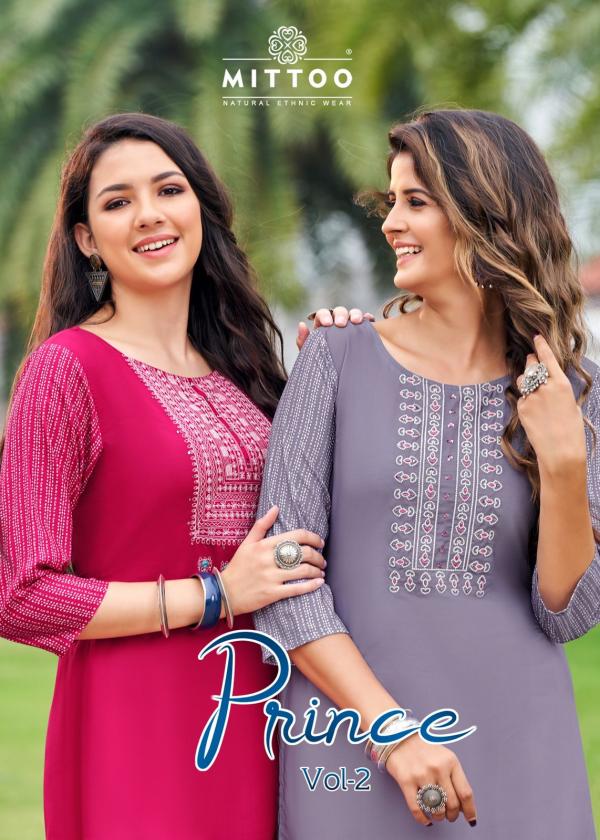 Mittoo Prince 2 Rayon Casual Wear Designer Kurti Collection